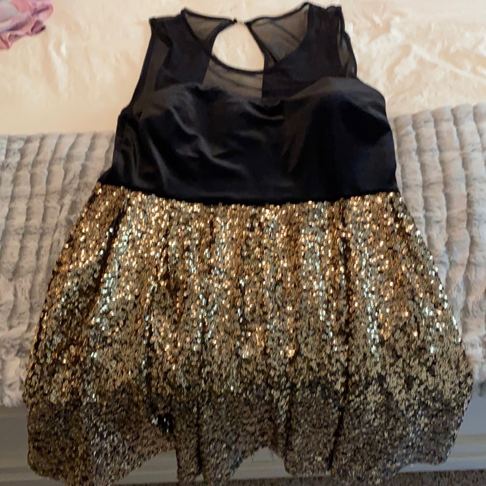 Guess velvet sequin dress
